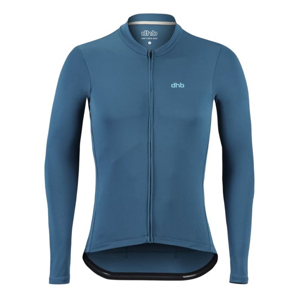 dhb Mens Blok Lightweight Long-Sleeved Cycling Jersey / Ink Blue